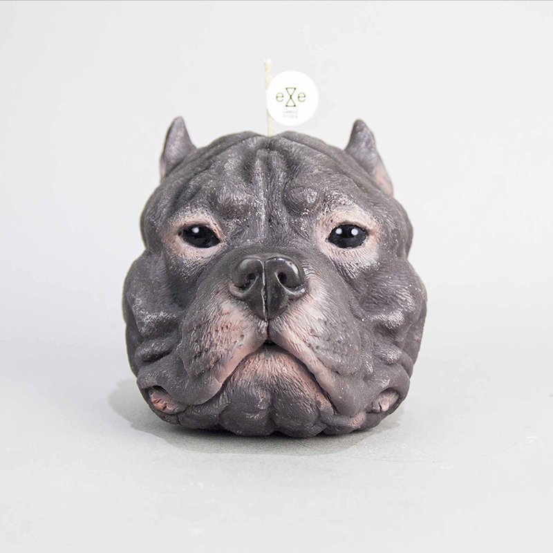 Staffordshire Bull Terrier candle - Purple