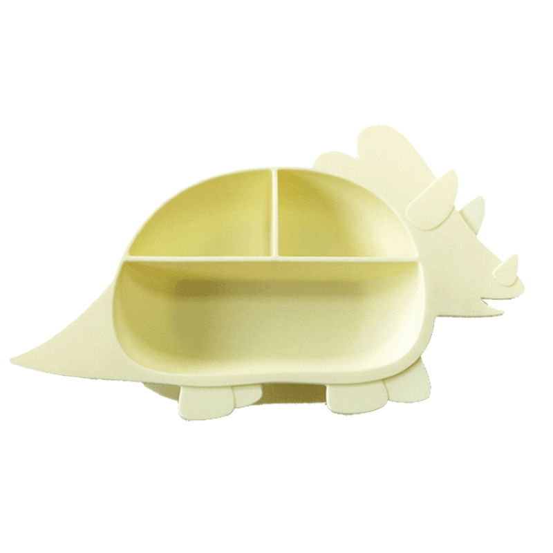 Dinosaur Full Silicone Learning Dinner Plate